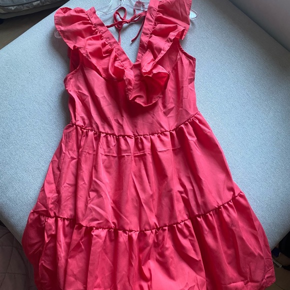 NWT MOONSEA RUFFLE MINI DRESS - Picture 3 of 4